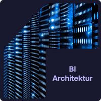 Datencenter Bild mit BI Architektur